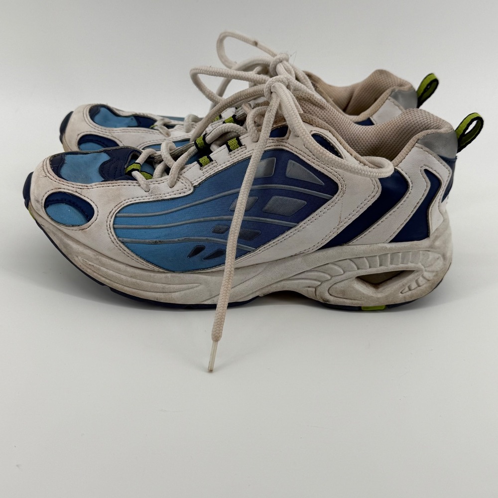 Y2K Retro Fashion Bug Womens Blue White‎ Chunky Dad Sneakers Trainers Size 6.5